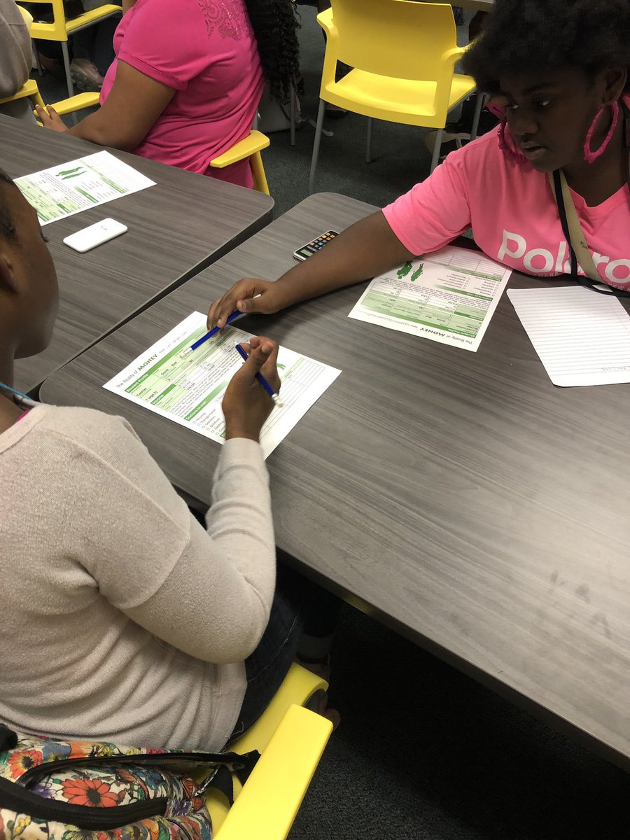 K_Bake_'s tweet photo. A huge thank you to Marcia Pierce and @PCFCU for this great activity with my AVID students today. The ss definitely got a chance to learn the importance of managing their money and SAVING. Also, a huge thank you to @schmitz_lara for assisting! BMSatRSD2 #BMSAVID #BMSMakeItHappen https://t.co/8lO3Ax2EVe