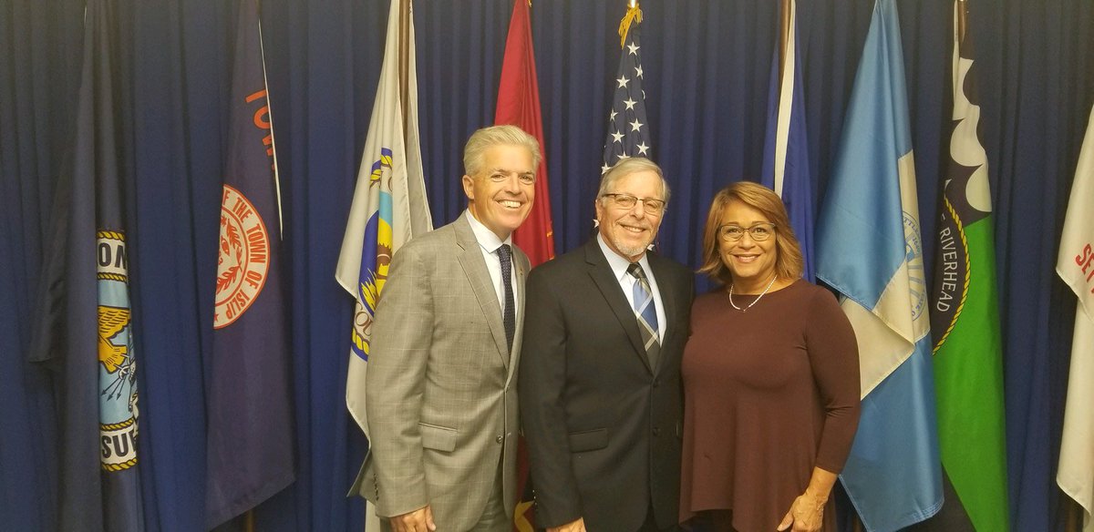 With Suffolk County Executive Steve Bellone and Dr. Rabbi Steven Moss on the day I was sworn in as the new Chair of the Suffolk County Human Rights Commission