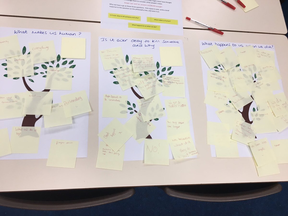 netherstowe's tweet photo. Some great reflections on the philosophy trees tonight during the open evening. RE is more than just looking at the scriptures it’s also being able to think and reflect. #bigquestions #ultimatequestions #re #humanities https://t.co/5hLxukKrHg