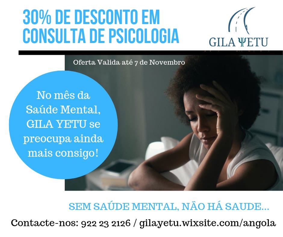 Angolamental1's tweet photo. Se gostou do vídeo aproveite o desconto de 30% numa consulta de psicologia. Promoção válida até dia 7 de Novembro. https://t.co/2MYPdsv1nk