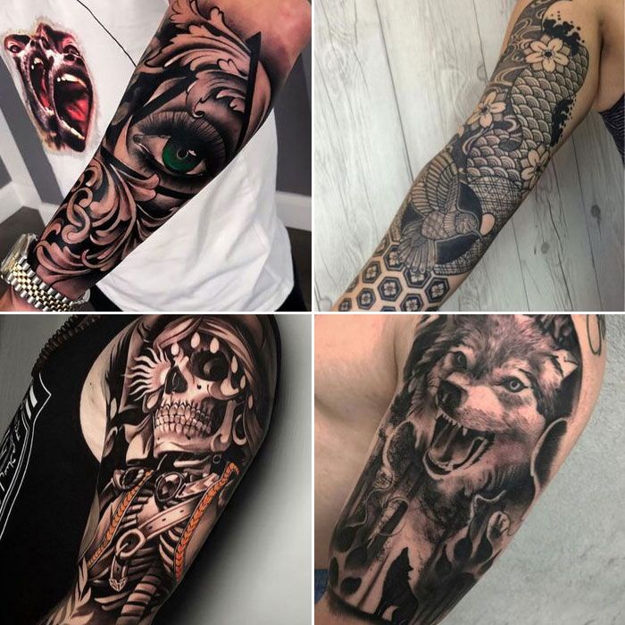 90 Cool Half Sleeve Tattoo Designs  Meanings  Top Ideas of 2019