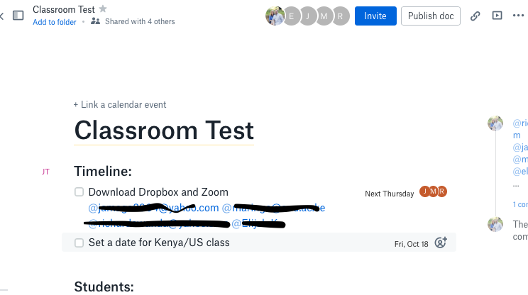 earlofcoffeenaz's tweet photo. 8110 miles away! Teaching with @DropboxBusiness & Zoom via Dropbox Paper with some students in Kenya. #GraceKenyaPartnership #closerthanyouthink #digitalneighbors https://t.co/R1I87fbjFH