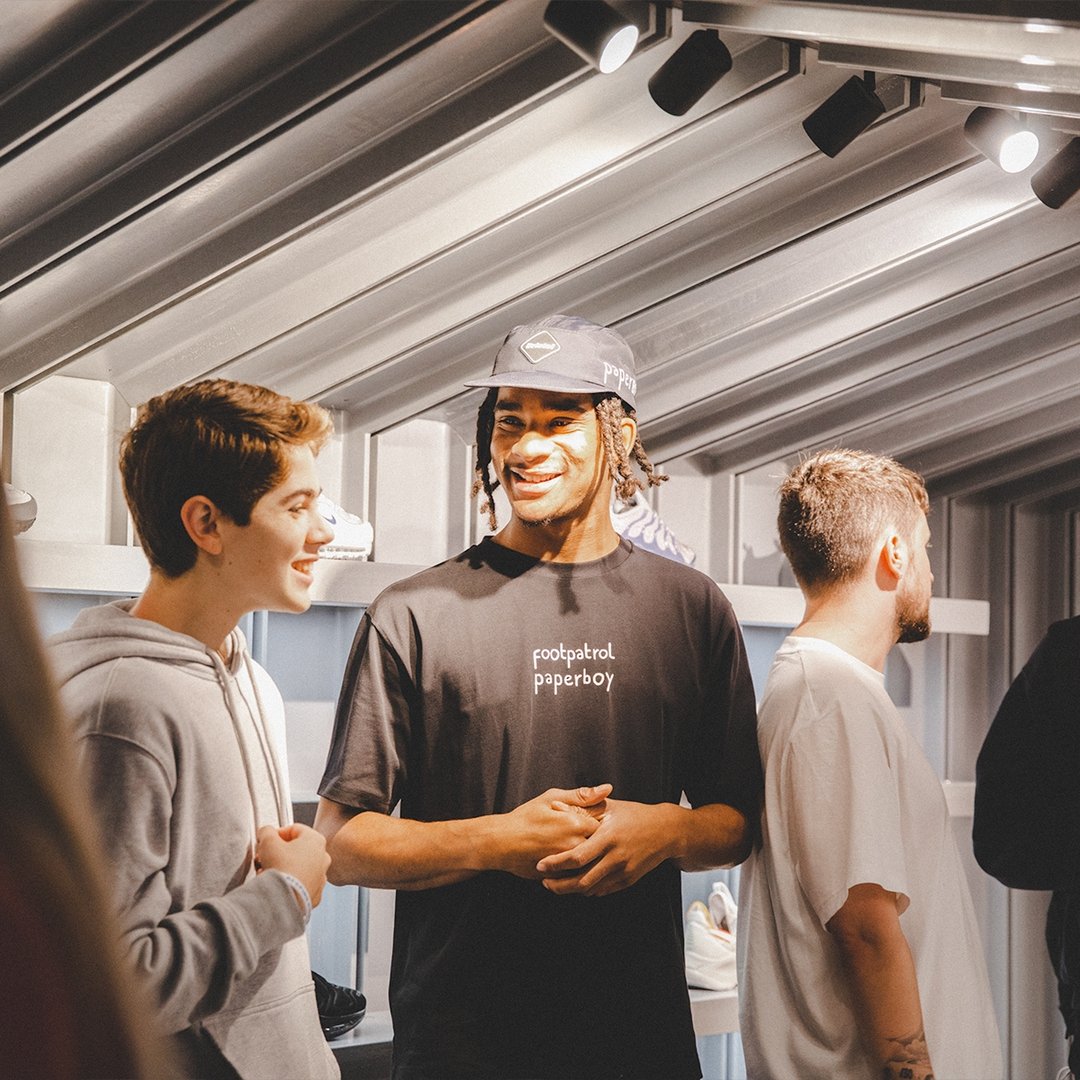 Footpatrol_ldn's tweet photo. Footpatrol x Paperboy Event recap | Last week we hosted an in-store celebration of our collaboration with @PaperboyParis in both our London and Paris stores. Head over to the Footpatrol blog to see more! https://t.co/j3SVB4NJI3 #Footpatrol #TEAMFP #PaperboyParis https://t.co/RAOBCC7p8w