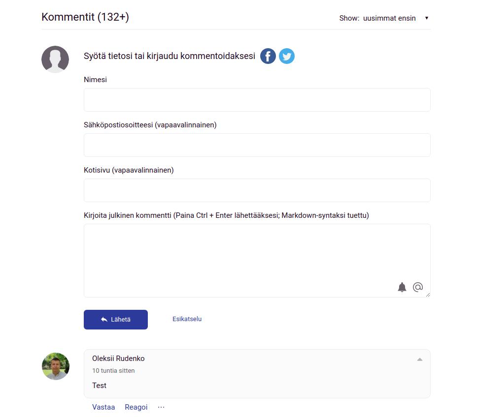 justcommentscom's tweet photo. Vietnamese and Finnish languages are now available.   Check out the demo page to see all languages https://t.co/gGABhgKWDp https://t.co/YGaISgKHpu