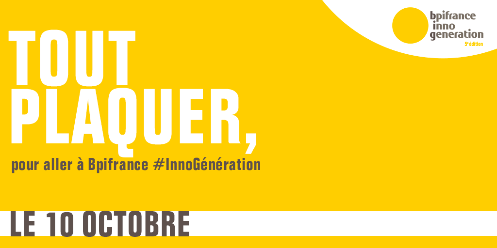 #InnoGeneration | Nous serons présents avec 7 startups dont <a href="/MyWiStim/">WiStim</a> #NielsenConcept <a href="/pitangoo/">Pitango Tornado</a> <a href="/smarthab/">SmartHab</a> <a href="/StimergyFr/">Stimergy</a> à l'événement innovation de <a href="/Bpifrance/">Bpifrance</a> !🚀  #LaPoste #FrenchIoT

✅Prenez vite vos places ici 👉 ow.ly/fER950vYOUS