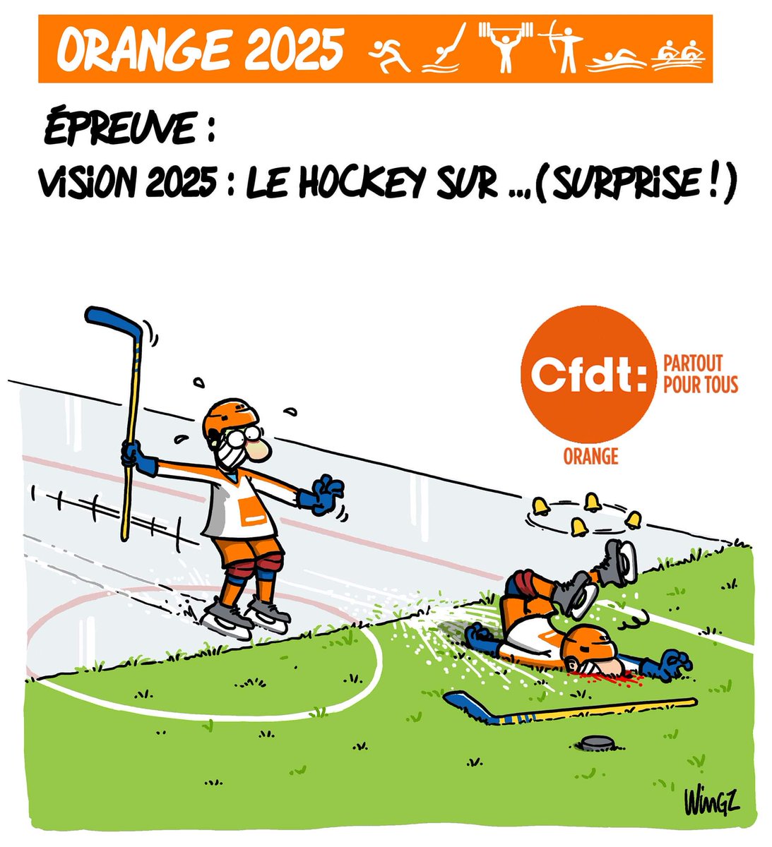 CFDT_Orange's tweet photo. Épreuve n°1 : quelle stratégie pour @orange 2025 ? Réponse en fin d'année ! D'ici là... https://t.co/iX0rw9BbuJ