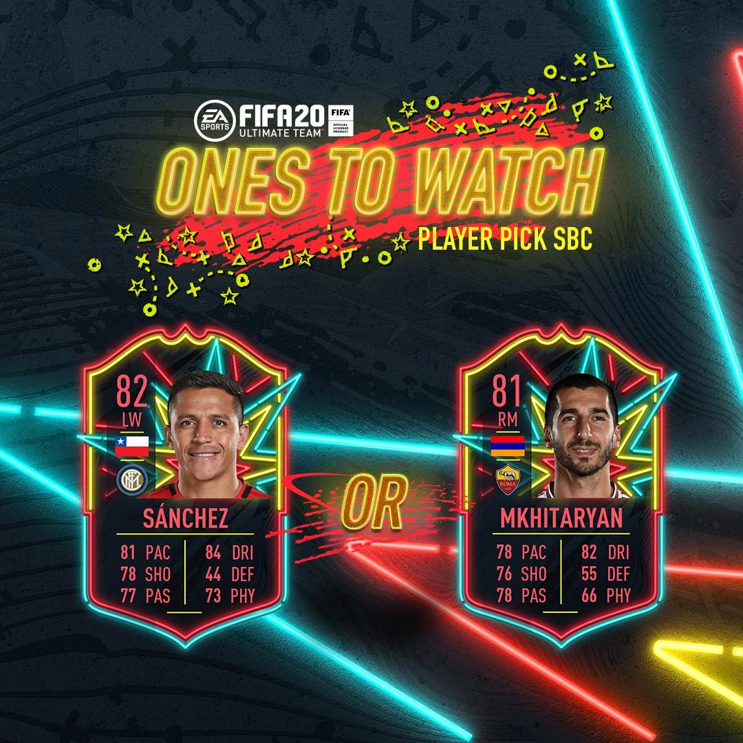 Ester Fifa サンチェスとムヒタリアンの Otw のどちらかから一人を選べる選手ピック形式の Sbc 登場 Ovr と Ovr 78 のスカッド2つで作成できるため 好きな選手か今期特殊カードが積み上がりそうなほうを気軽に作ってみては Fifa Fut T Co