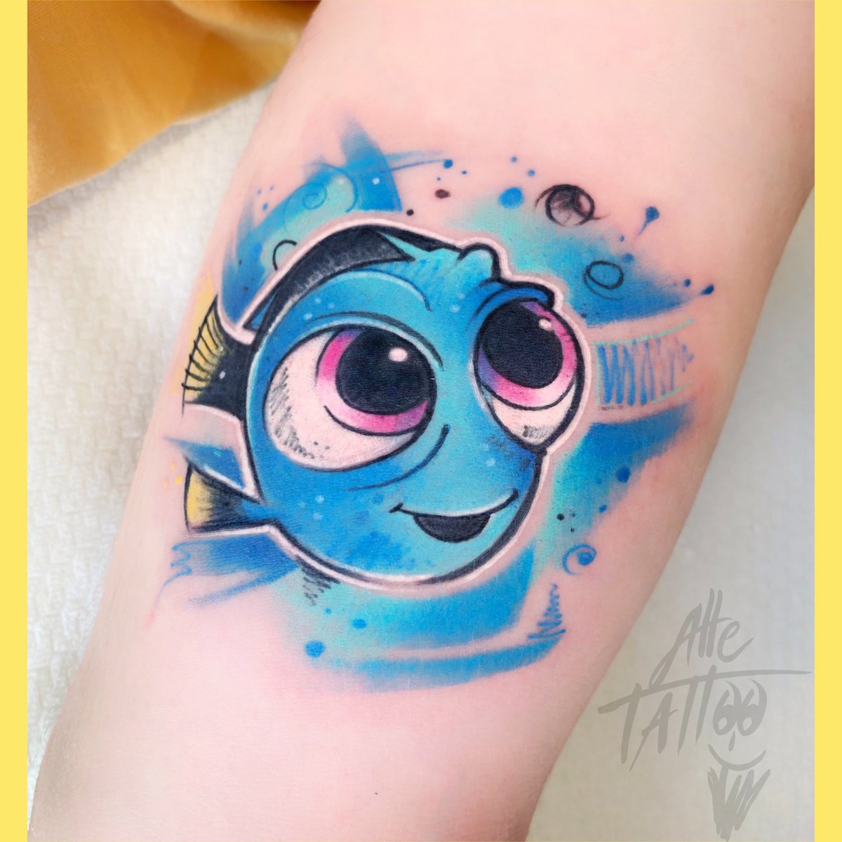 Qual è il vostro personaggio preferito del cartone animato Nemo? 🐠 
Which Nemo character is your favorite? 🐠 

#alletattoo #tattoo #tatuaggio #modena #nemo #reef #reeftank #reefs #fish #love #reefporn #saltwateraquarium #aquarium #clownfish #coralreef