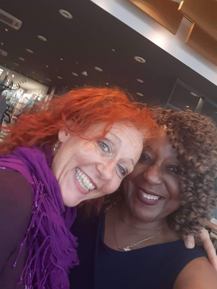 deb_connor's tweet photo. So blessed to enjoy time, laughs and chats with my Cosmic Twin &amp; fellow @OneSpiritOrg minister the very wonderful Rev Gloria earlier this week- I've had a smile bigger than my face since our get together! 😁 #RevDeb #RevGlo #SoulSisters #OneSpirit https://t.co/Si72FMARIc