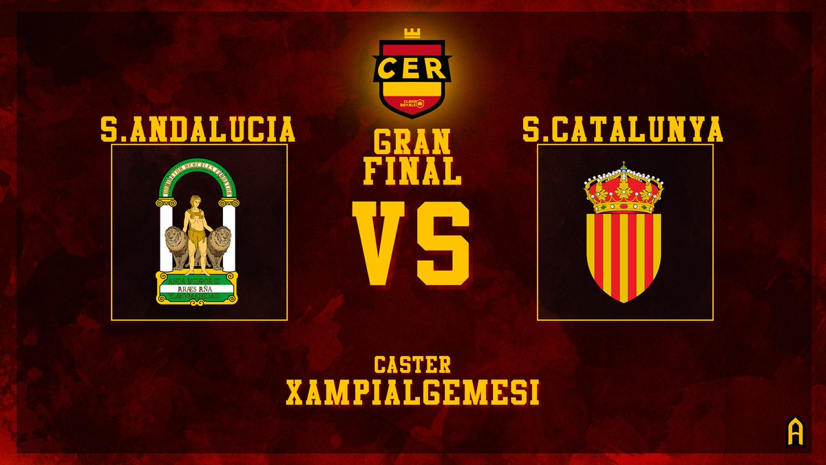 Llego la final de la #CER2019 

Hoy en el canal de <a href="/Xampialgemesi/">Xampialgemesi</a> 
@SeleccioCatalan   ⚔️ <a href="/sandaluza_cr/">S. Andaluza CR</a>   
🕤 | 21:30
📺 | twitch.tv/Xampialgemesi

No os lo perdáis.