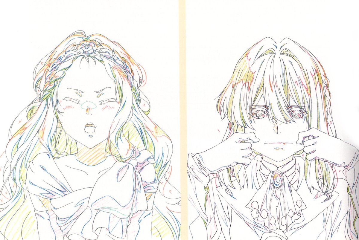 (These are the hand-drawn pieces of art that were used to make the official K-ON desktop mascot application. They were mostly drawn by Yamada and Horiguchi.)