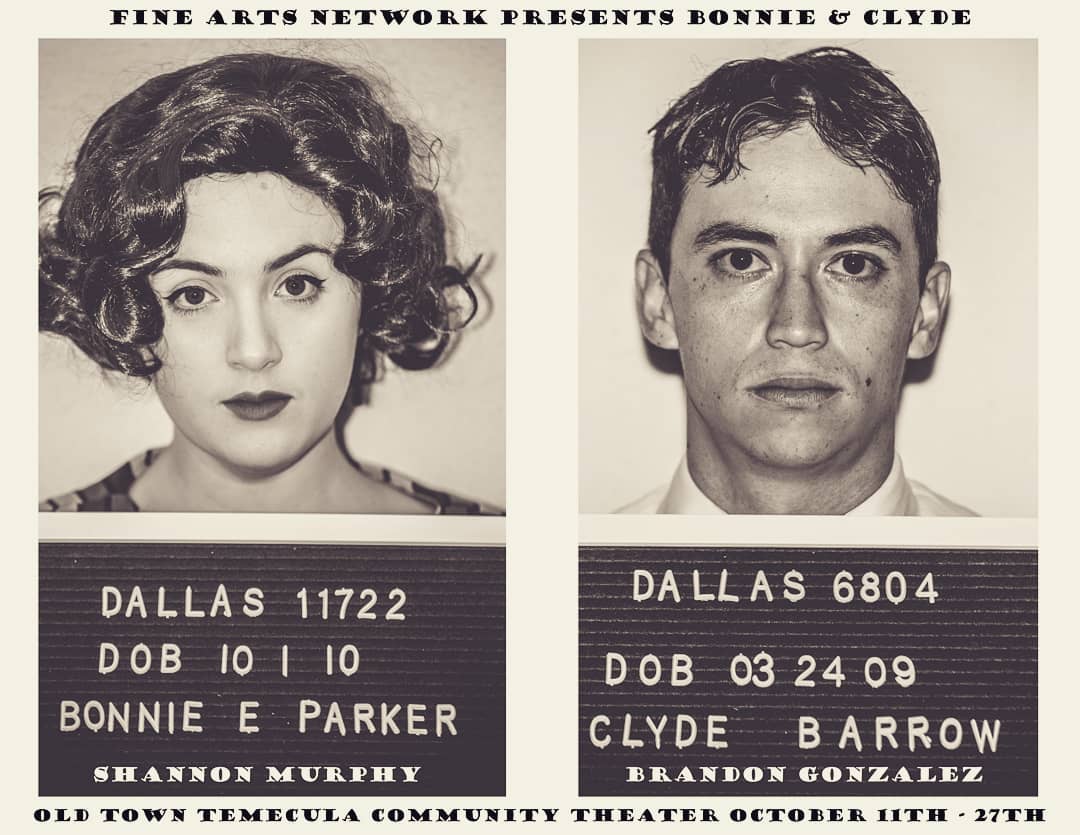temeculatheater's tweet photo. #BonnieAndClyde Ride Again 
@Fantheater Musical Production: OCT 11 - 22, 2019 (Adult Cast) &amp; OCT 25 - 27, 2019 (Teen Cast) https://t.co/WrvLu8Jt55 #FineArtsNetwork #TemeculaTheater #ThisWorldWillRememberUs #ExperienceTemeculaTheater
#YouLoveWhoYouLove @SHAWNASARNOWSKIPhotography https://t.co/Hm6ZCX3e7K