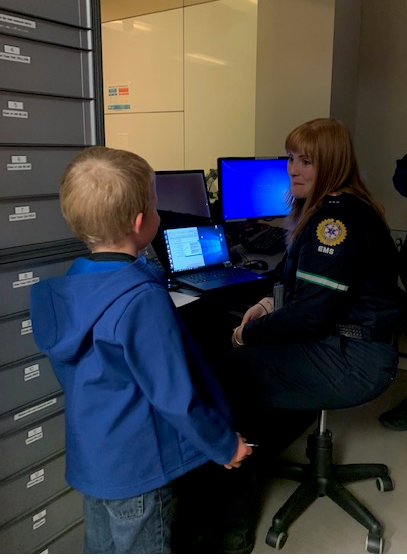 EHS_Alberta's tweet photo. Shout out to our awesome Emergency Communications Officers (9-1-1 dispatch) who spent a bit of time at the Alberta Children's Hospital recently as part of Doors Open YYC #doyyc. 9-1-1 &amp; our dispatch team is a key element in getting emergency services to patients quickly. #yourEMS https://t.co/SV4jj3P8D8