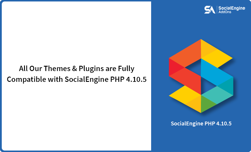 socialappstech's tweet image. #SocialEngineAddOns’ Plugins &amp;amp; Themes are fully compatible with #SocialEngine PHP version 4.10.5. 

For more info, please refer this blog bit.ly/2oMnGxV 
If you need any help for SocialEngine upgrade, please checkout our service bit.ly/2oQMpkx