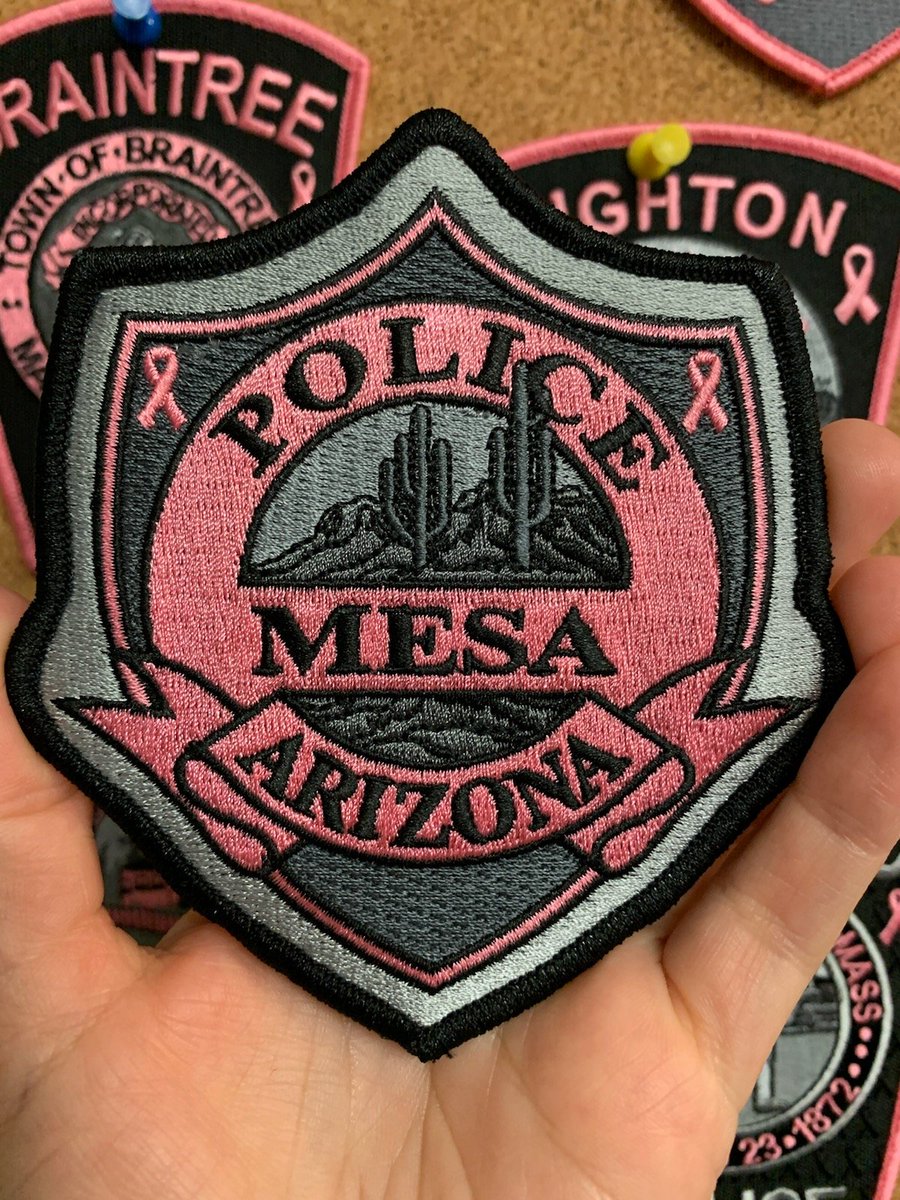 emblemauthority's tweet photo. @mesapd's pink patch design for 2019!

If you would like to purchase one of these, please email kylie.clore@mesaaz.gov

#breastcancer #pinkpatch #pink #pinkribbons #lawenforcement #police #ems #sheriff #fire #publicsafety #embroideredemblems #pinkpatchproject https://t.co/67koEngS1O