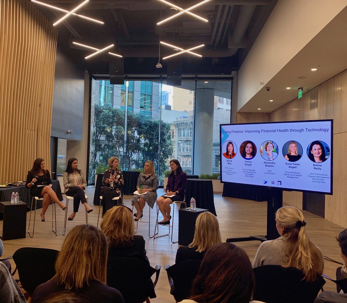 LendingClub's tweet photo. We had a great time last night hosting a panel discussion in partnership with @EllevateSF and @WITI. Thank you to our panelists for the insightful and empowering discussion on improving financial health through tech and how to elevate women in the industry. https://t.co/DMWZgzBcX5