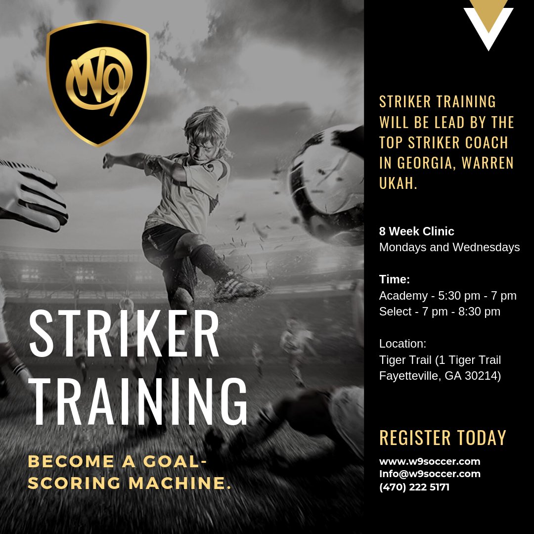 AFC_Lightning's tweet photo. Our coach, Warren Ukah has created a program that will aim to develop complete strikers. Register @w9soccersystem or the following link provided: https://t.co/aR1e5bqM7Z

#W9Soccer #strikertraining #afclighting https://t.co/3dtiodXEg5