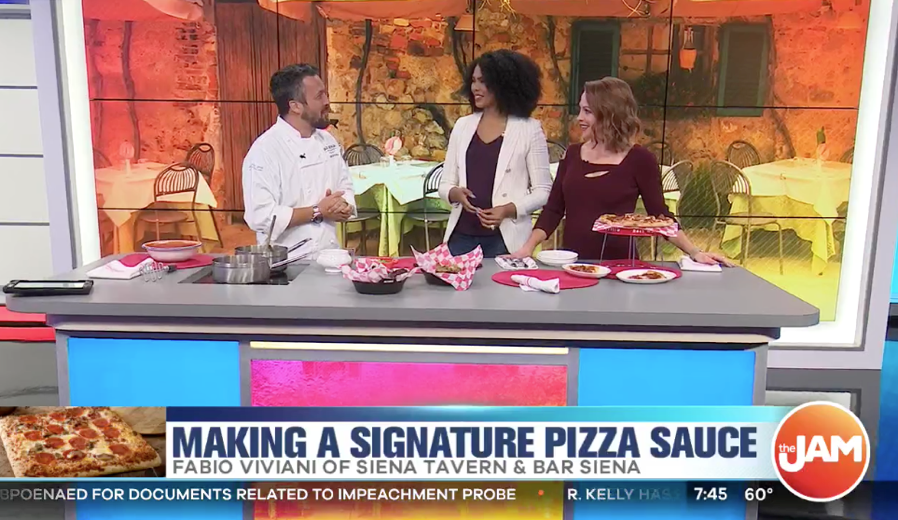 ICYMI: Check out @fabioviviani on @TheJamTVShow this morning sharing his Signature Pizza Sauce recipe! 🍕 #FromScratch bit.ly/2AIYBXe