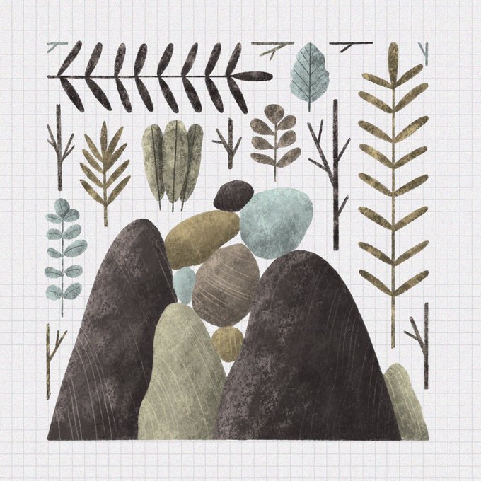 Some rocks for day three of #inktober - #inktober2019 #FLPINKTOBER19 