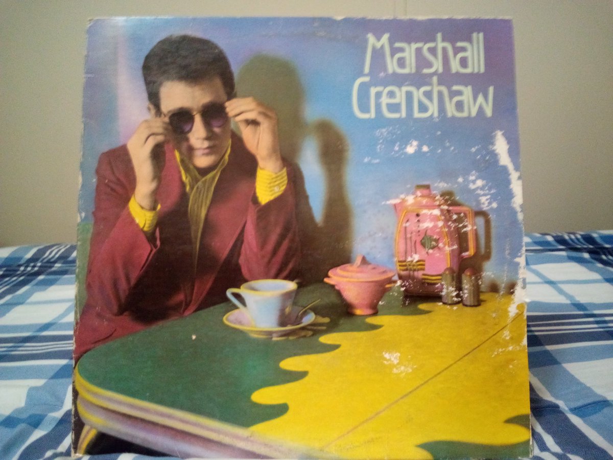 As I sling art materials around, why not spin some #MarshallCrenshaw? Play those #records, amigos! #vinylrecords #vinyl #vinylrecordskliq