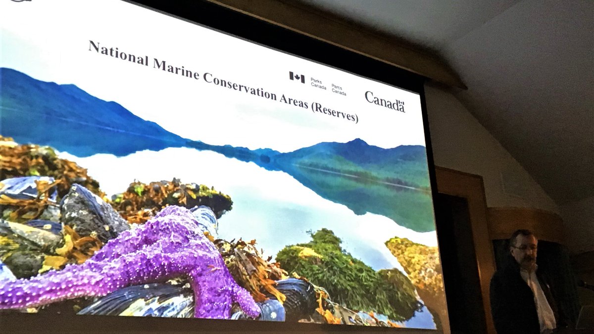 CPAWSbc's tweet image. James Gordon of @ParksCanada talked to residents of #SaturnaIsland about the process of creating National Marine Conservation Areas.
@SIMRES #SeaTalks