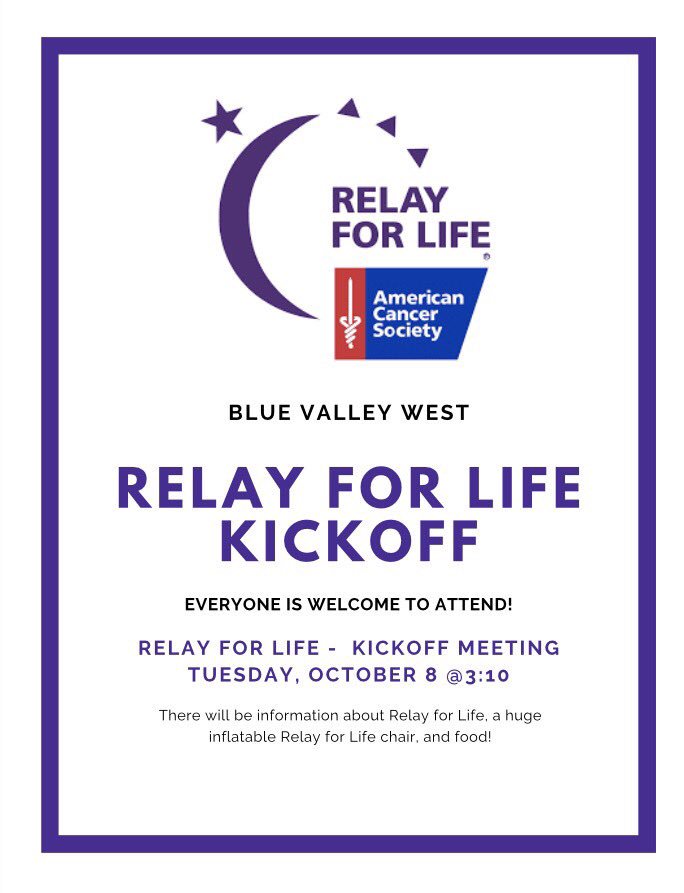 Relay kickoff for this year is on TUESDAY!! ANYONE interested in PARTICIPATING in Relay this year, should come to the commons for a brief meeting!!☀️💜