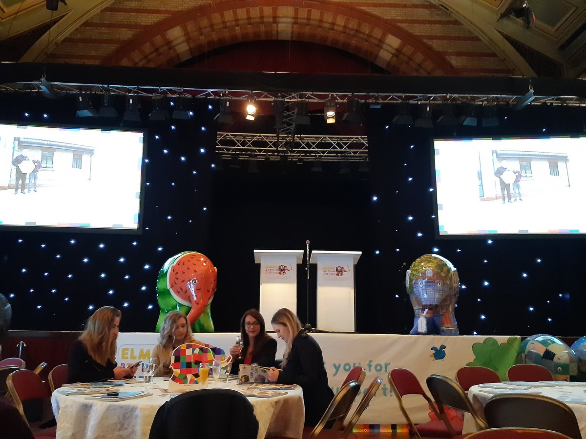 FOCLMedia's tweet photo. We are at #Ipswich Town Hall tonight, ready to bid for our wonderful Elmer Travel Trunk in aid of @StElizabethHosp, the official end of @ElmerSuffolk19 - wish us luck! #FredOlsen #ElmerSuffolk19 #tonsoffunforeveryone https://t.co/xqaAn7IsGM