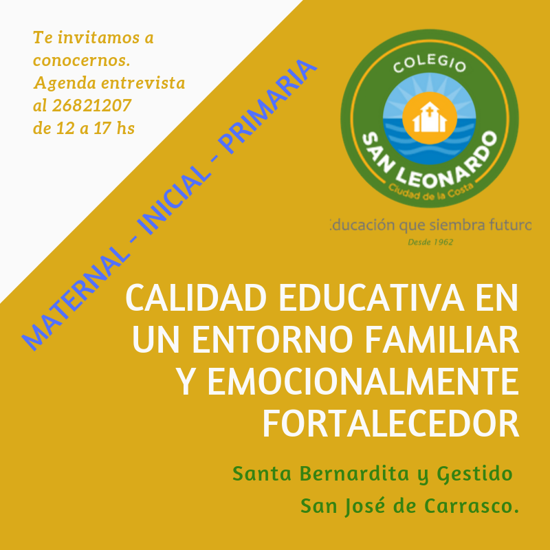 ColeSanLeonardo's tweet photo. INSCRIPCIONES ABIERTAS
Novedades 2020:
Aumento de la carga horaria de Inglés
Cámaras con monitoreo para padres en Sala de Lactantes
#Maternal #Colegio #Educación #Escuela https://t.co/93pwXfJpVT