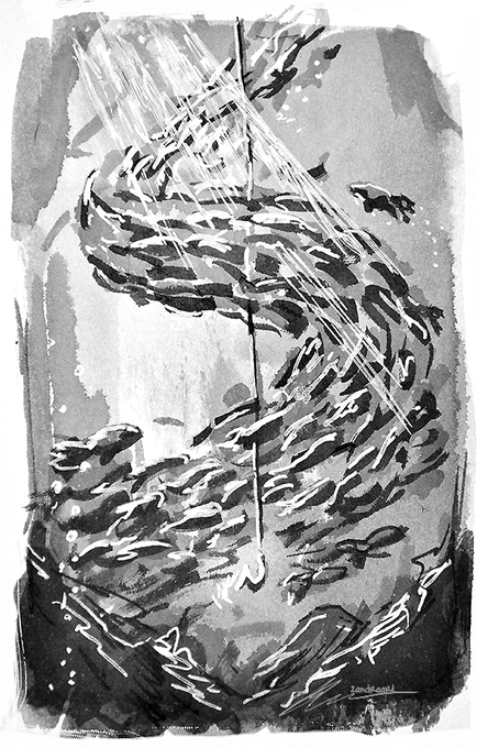 day 3 - bait #Inktober #Inktober2019 