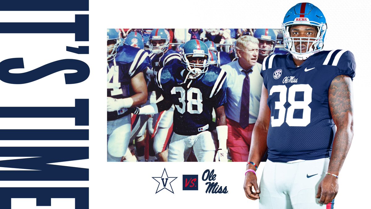 OleMissFB's tweet photo. To honor Chucky and the significance of this game 30 years ago, the Rebels will take Hollingsworth Field in the same uniform as that day.

#NeverQuit 3️⃣8️⃣ #HottyToddy https://t.co/RqNeJrmPUq