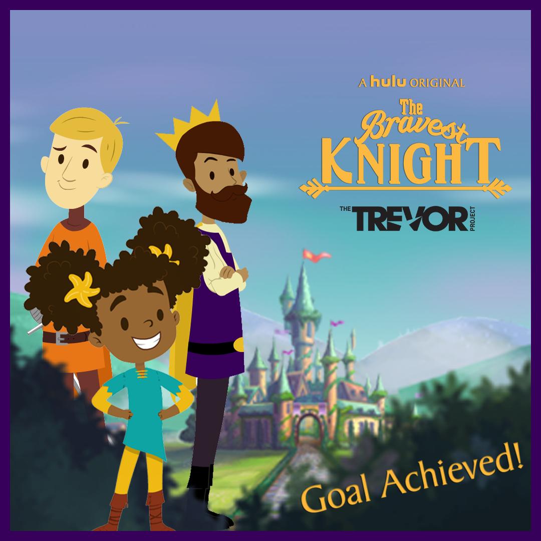 ShabnamRezaei's tweet image. You guys! I said I would report back: we reached 50k views &amp;amp; Hulu donated $50k to Trevor Project, preventing LGBTQ+ youth suicide. #thebravestknight