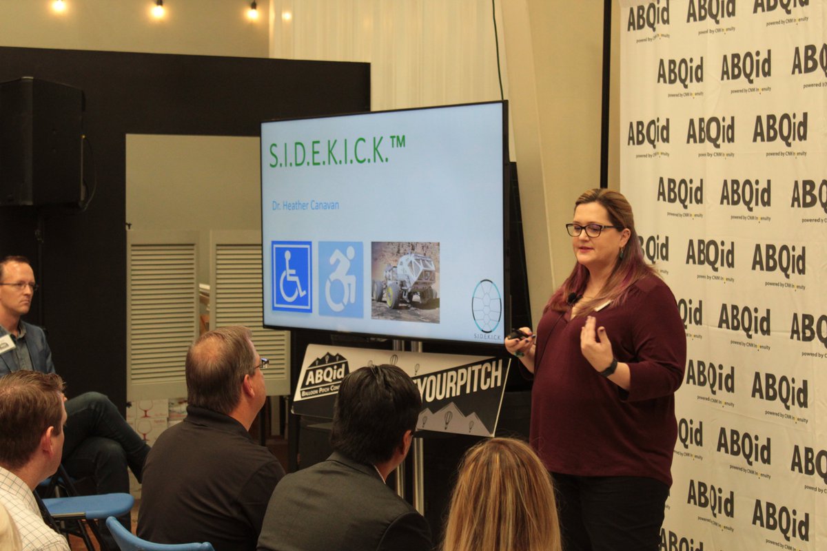 goABQid's tweet photo. 1 in 5 individuals have a disability. Yet, there is very few adaptive support products on the market. S.I.D.E.K.I.C.K provides the adaptive support that users want including umbrellas, rear view mirrors, chargers and more! #balloonpitch #abqid #innovation https://t.co/AOy5mPQiwF