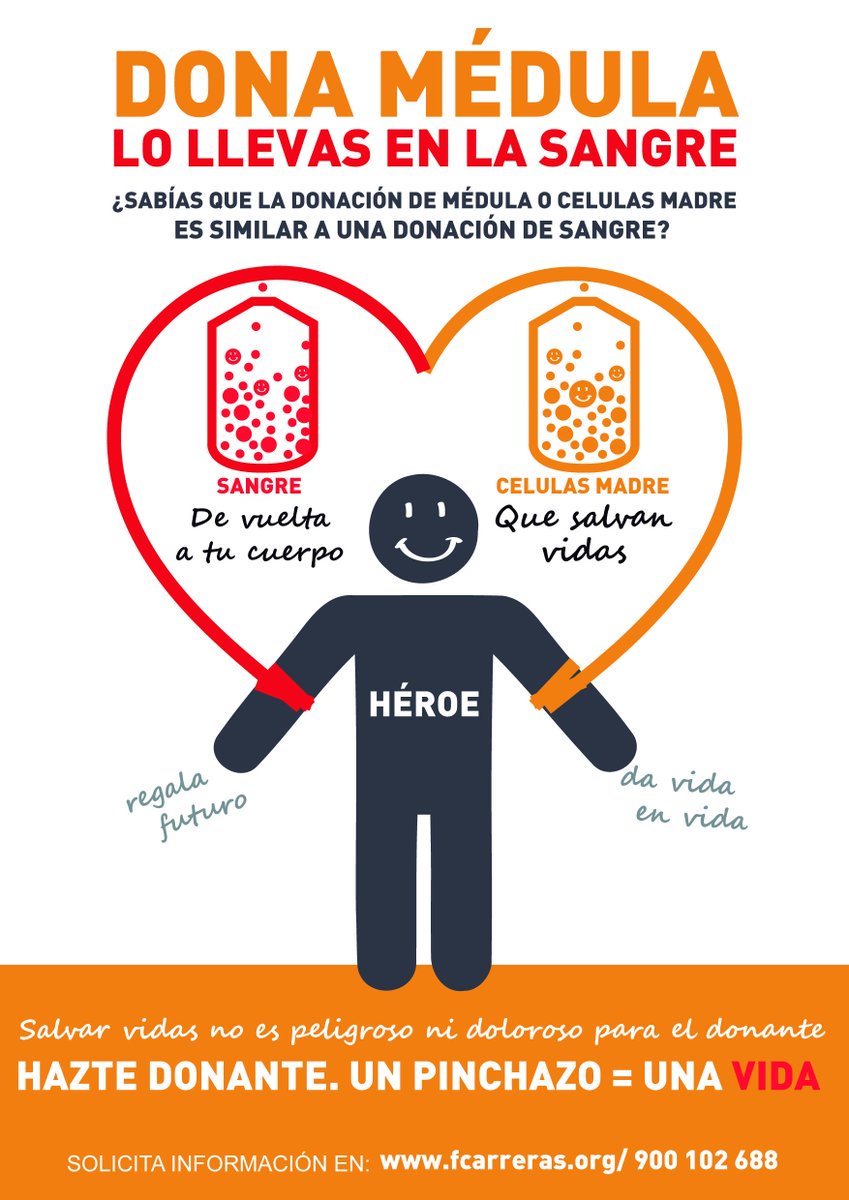 policia's tweet image. ¿Te animas a donar médula? Aquí tienes algunas razones:
➡No duele
➡No es peligroso
➡Ayuda a salvar vidas
➡Tus células se regeneran al 100%

#SalvaVidas #DonaMédula
#DíaMundialdelaDonacióndeÓrganosTejidosyTrasplantes