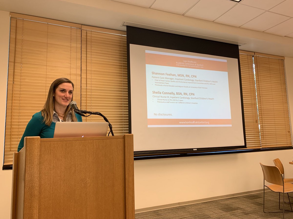 LeanAcademic's tweet image. Shannon Feehan from Stanford Children’s Health, speaking to the importance of building teamwork and maintaining morale following a big change in physical work environment. #leanhealthcare