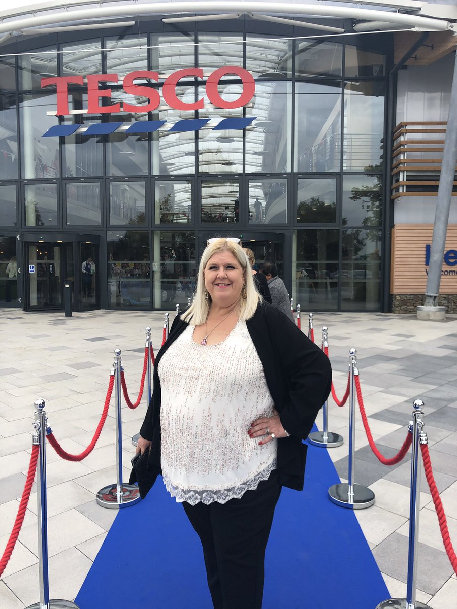 Had a great time today <a href="/Tesco/">Tesco</a> office - celebrating 100 years and excellent service with Michelle <a href="/TescoBowMetro/">Tesco Bow Metro</a> and Sam. And everyone else.