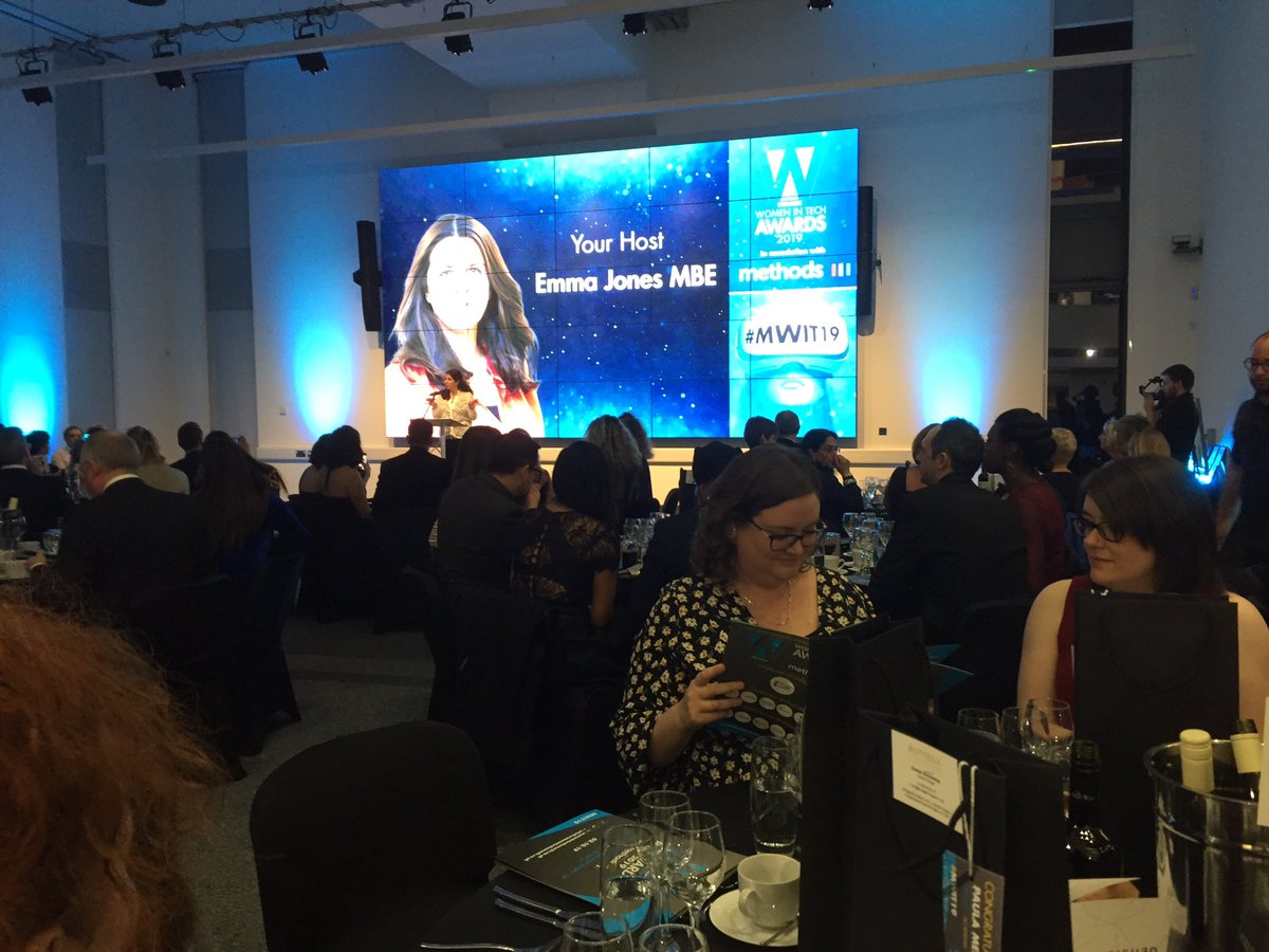 clarestreets's tweet image. Very excited to be here tonight, good luck to all the finalists 😊@WITAwards #MWIT19 @b13technology