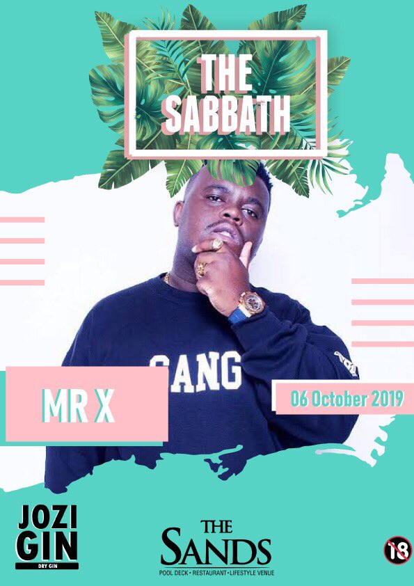 TheSabbathJHB's tweet photo. @TheSands011 Sunday 6 October @Deejay_MrX #TheSabbathJhb  @jozigin011 https://t.co/plNXtNumiM
