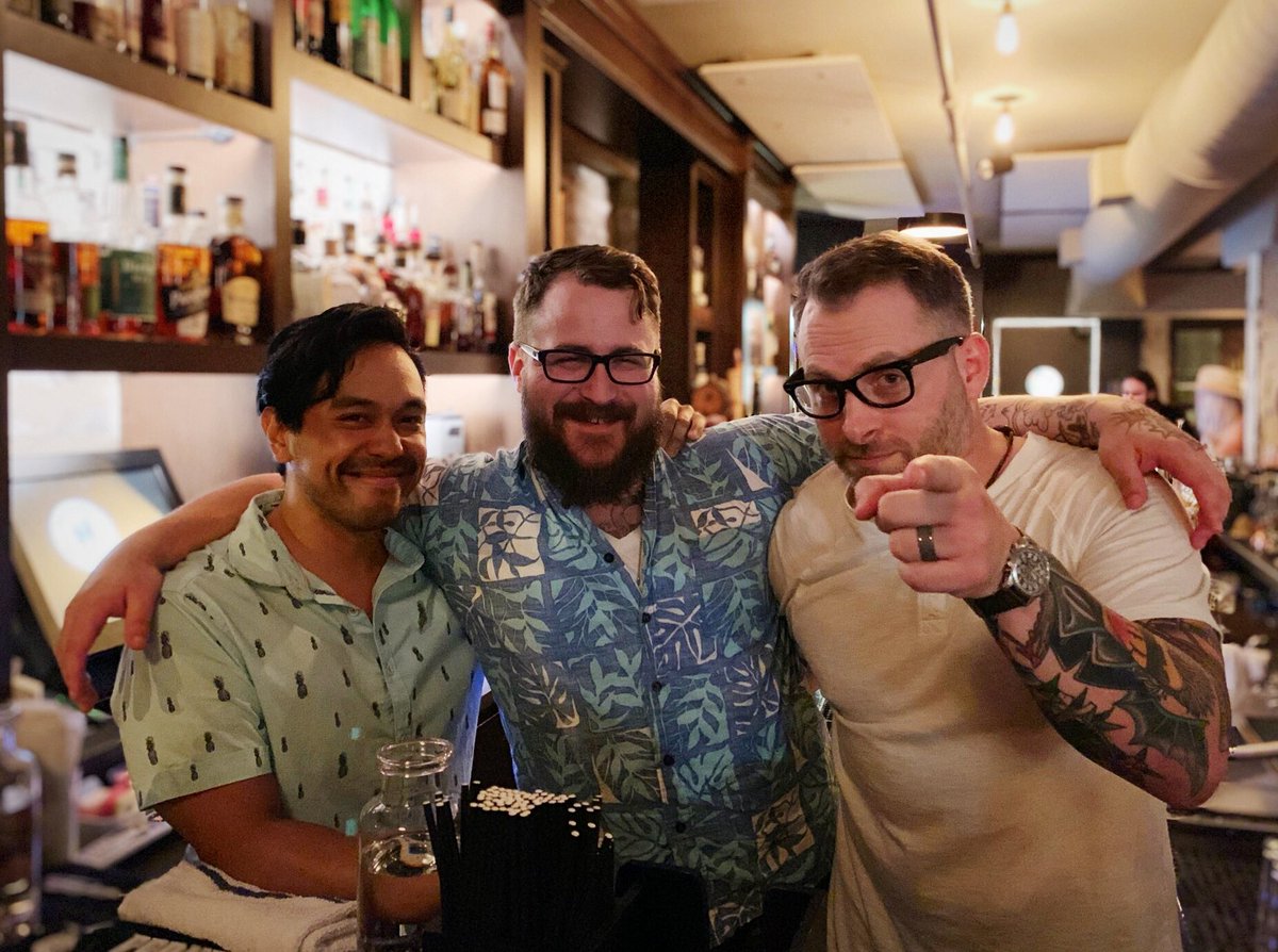 EarnestHideaway's tweet photo. If this trio is behind the bar, you’re in good hands. Like “cancel your plans the next day” good.
•
{happy hour | 3-6pm} https://t.co/gaKU7O2PHp