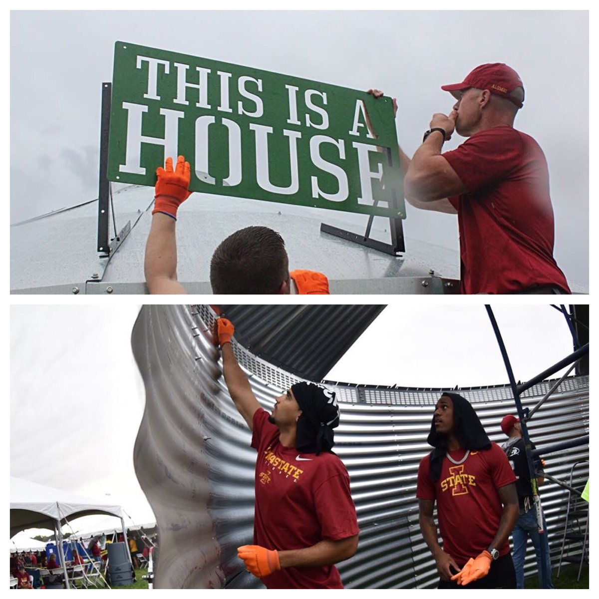 SukupMfg's tweet photo. Despite the rain, we had a blast at the #CyHawk #GameDayBuild - thank you to all the Cyclones and Hawkeyes who helped out!
Will be sharing more pics to our FB page soon!
#GivingBack #TBT
@GadsonStrong @timdwightsolar @GoservG https://t.co/QlHgaccWqK