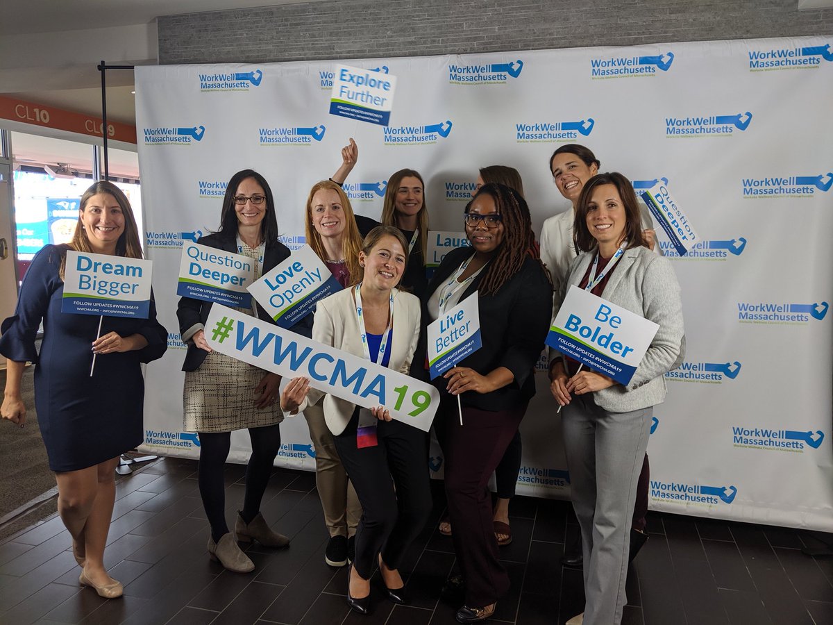 WorkWellMass's tweet photo. #WWCMA19 @BCBSMA Award Winners showing us what their why is! https://t.co/fsmckSNbub