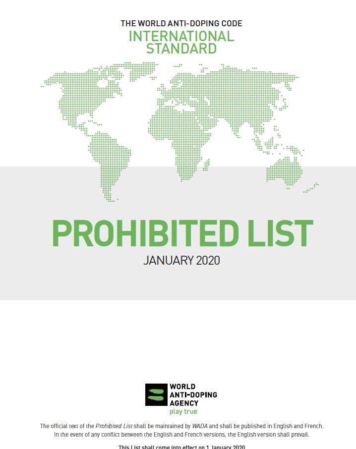 icorvilud's tweet photo. #WADA_ama releases 2020 List of Prohibited Substances and Methods
Shall come into effect January2020
https://t.co/mxd1VentKX
#playtrue #deportelimpio #MySportMyIntegrity #RunClean
#CleanSport #sportsmedicine #esenciadeldeporte #CleanSport #fairsport #DLQDS #antidoping #tokyo2020 https://t.co/Sv4TE9OXGD