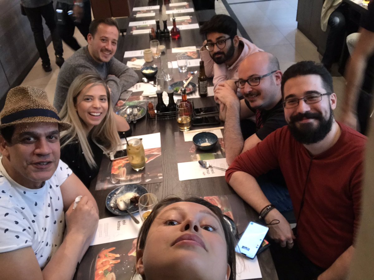 Damingo9's tweet photo. Front-end team lunch - we decided to run sprint planning sessions from Wagamama #fintechlondon #yobota https://t.co/ElNp59XKXX