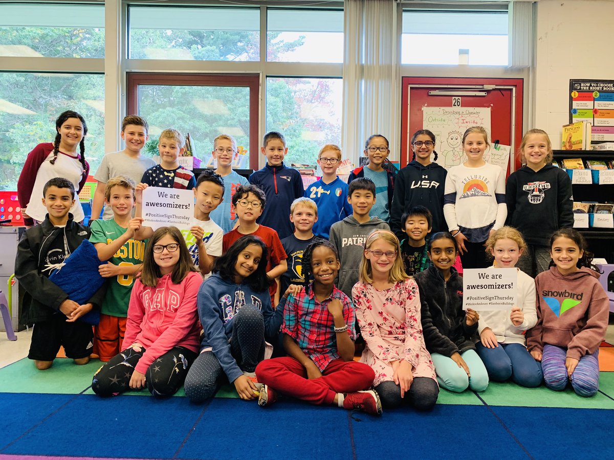 It’s #PositiveSignThursday and we are being #Awesomizers here at Sanborn! #WeAreAndover
