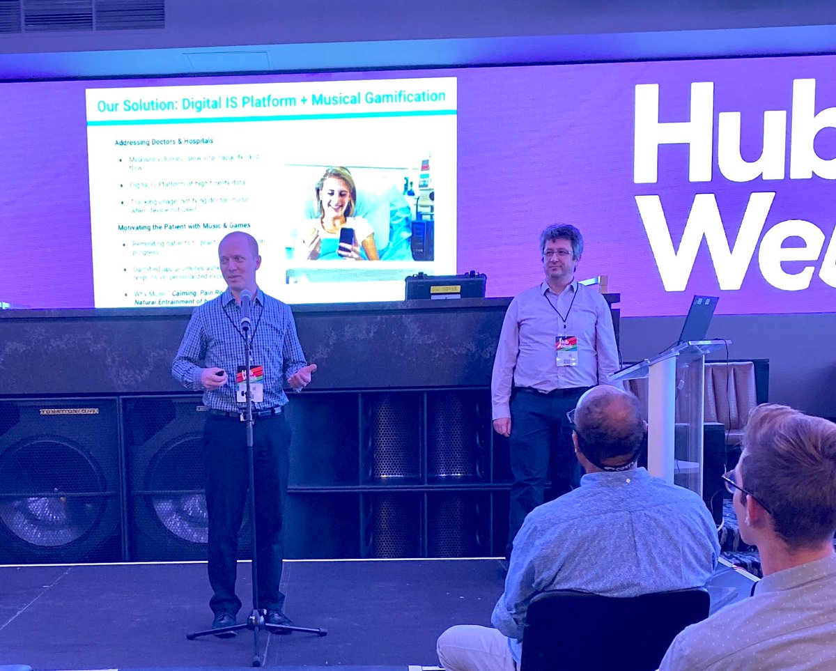 MilliporeSigma's tweet photo. @HubWeek @EMDGroup And finally Team SPRYTHM, who created a gamified app to help patients by encouraging breathing exercises during recovery from surgery by using the healing power of music and a smartphone-connected device. #SolvingTogether #HubWeek2019 https://t.co/1iWoAdKuv4