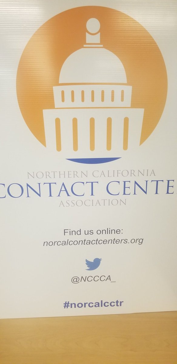 First learning of the day @NCCCA_ fall event. Many of us in the #contactcenter biz present info horizontally yet many of our agents grew up on mobile devices so they prefer info vertically #norcalcctr