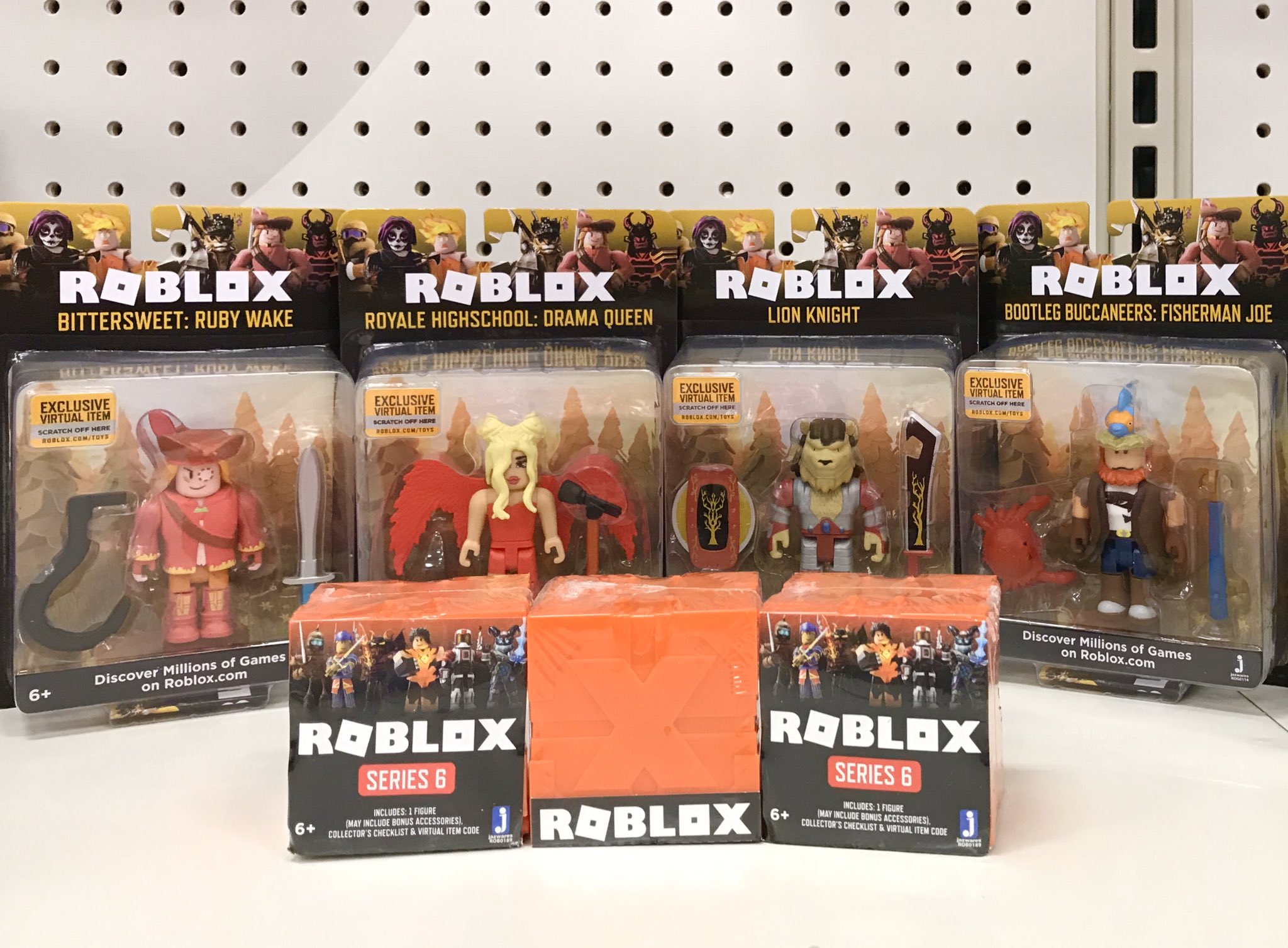 lily on twitter target is making room for some new roblox toys and discontinuing old ones series 5 and celeb purple are not discontinued they said the celeb blue boxes r also