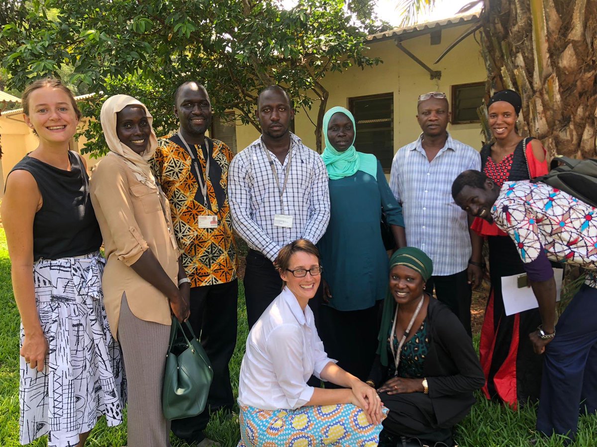 Drhelbro's tweet photo. Tx to #eKMC team for great participation during re-training over last 2 days, working together to improve care for #preterm babies in #Gambia and generate evidence for #KMC before stabilization @mrcunitgambia @MARCH_LSHTM @joylawn https://t.co/rrOvHmnugK