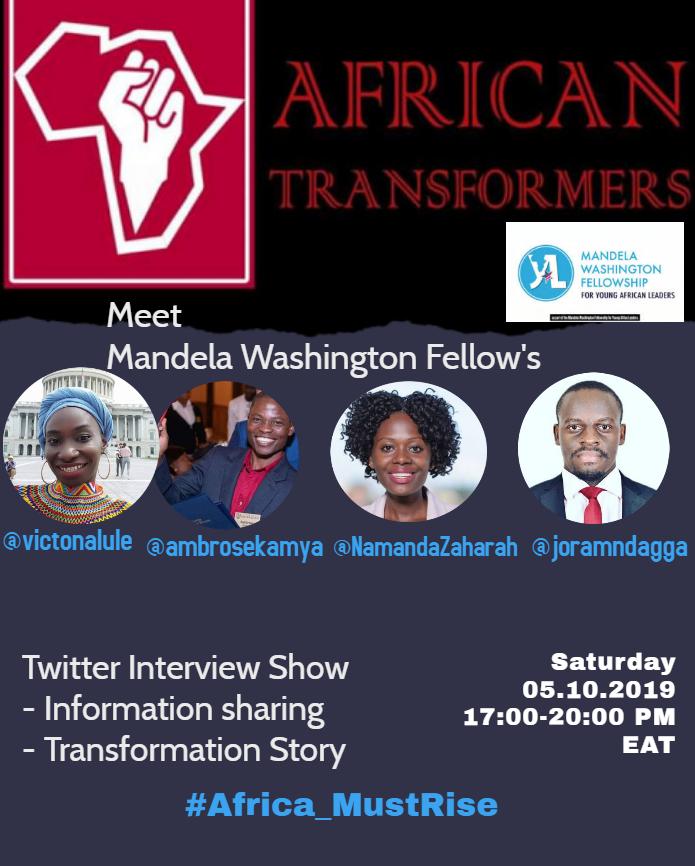 Joram Ndagga (@joramndagga) on Twitter photo Join me this weekend for a #TwitterChatt with <a href="/VictoNalule/">Victo Nalule</a> <a href="/AmbroseKamya/">Ambrose kamya</a> <a href="/ZaharahNamanda/">Namanda Zaharah</a> sharing #Tips & #InformativeGuidance on submitting a competitive application for #MWF2020. <a href="/WashFellowship/">MandelaWshFellowship</a> <a href="/usmissionuganda/">U.S. Mission Uganda</a> <a href="/StateDept/">Department of State</a> #Africa_MustRise <a href="/yaliuganda/">YALI Uganda</a> <a href="/YALINetwork/">YALI Network</a> @YALIRLCEA Join me this weekend for a #TwitterChatt with <a href="/VictoNalule/">Victo Nalule</a> <a href="/AmbroseKamya/">Ambrose kamya</a> <a href="/ZaharahNamanda/">Namanda Zaharah</a> sharing #Tips & #InformativeGuidance on submitting a competitive application for #MWF2020. <a href="/WashFellowship/">MandelaWshFellowship</a> <a href="/usmissionuganda/">U.S. Mission Uganda</a> <a href="/StateDept/">Department of State</a> #Africa_MustRise <a href="/yaliuganda/">YALI Uganda</a> <a href="/YALINetwork/">YALI Network</a> @YALIRLCEA