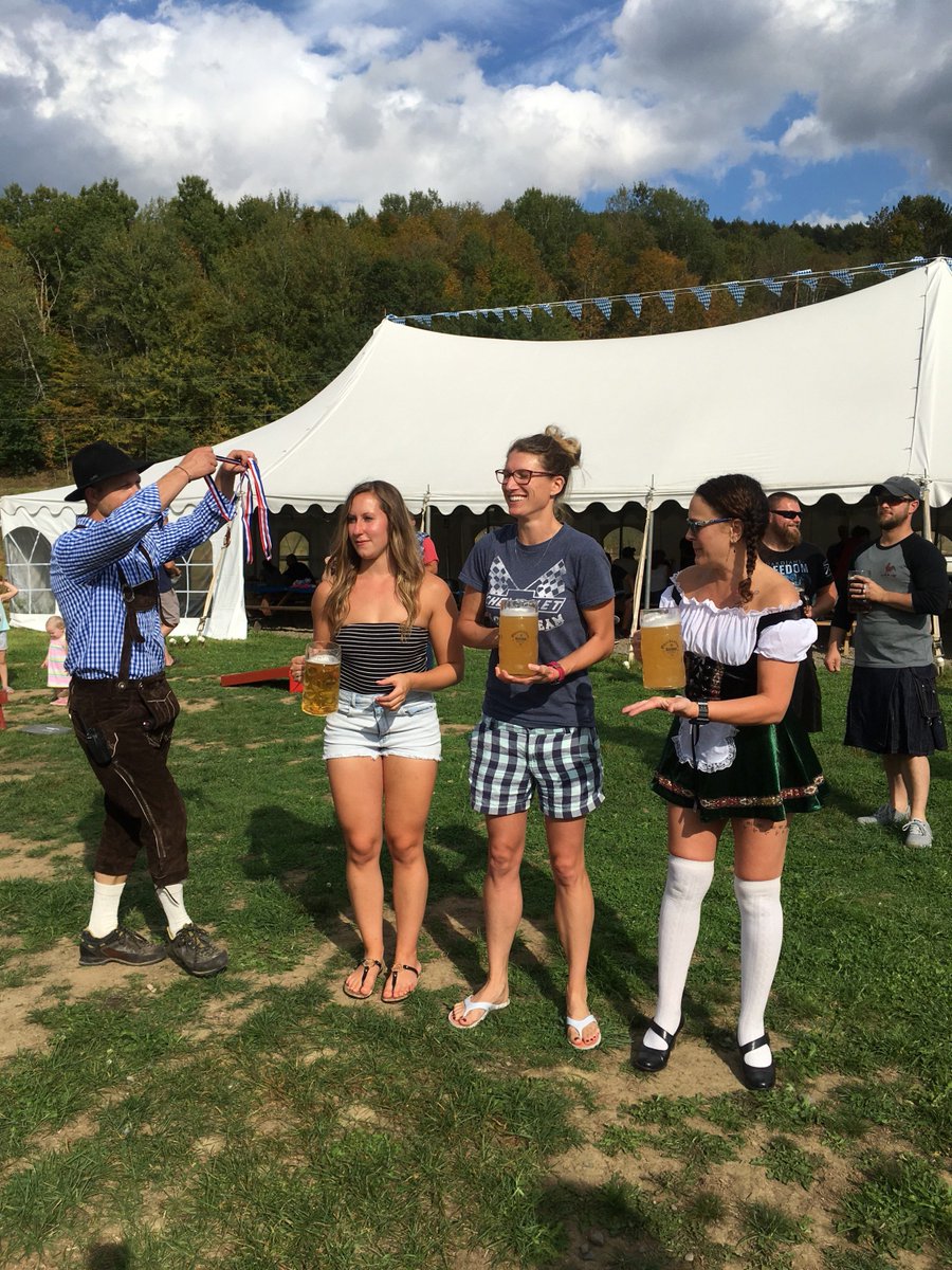 RedShedBrewing's tweet photo. What an awesome weekend! Thank you to everyone who came out last weekend to drink beer, play games and celebrate the coming of October. Behold, the second annual Masskrugstemmen (stein holding competition). 4 minutes!! #Oktoberfest2019 #craftbeer #ThisIsCooperstown https://t.co/d5PoMtQfnK