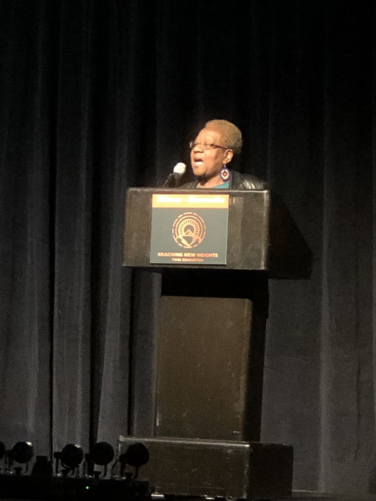 “To do equity work, you have to know where you come from”. -Dr. Enid Lee #atdle2019 #twbi2019 #cvesd #DualLanguage #twowayimmersion